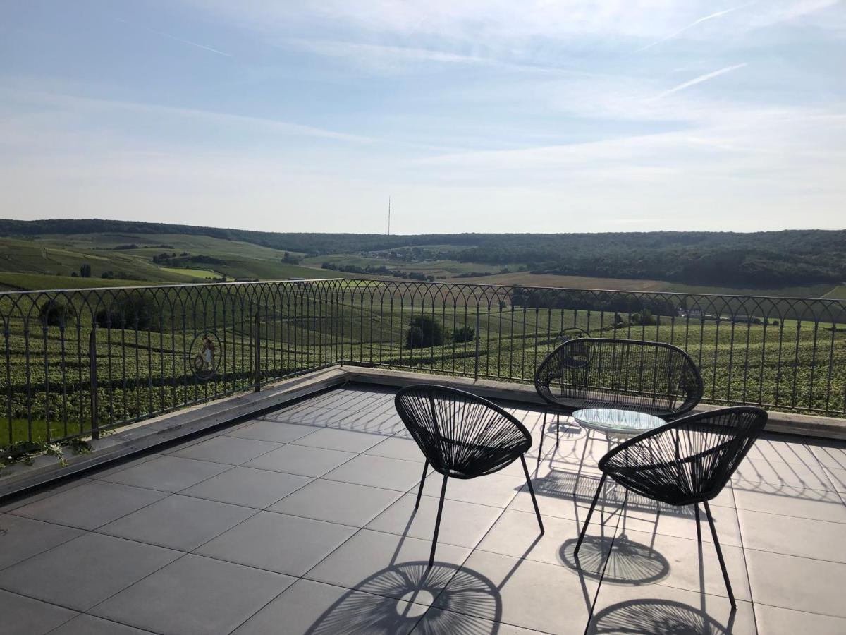 Floressens En Champagne Terrasse Privative Sur Le Vignoble Fleury-la-Riviere Exterior foto