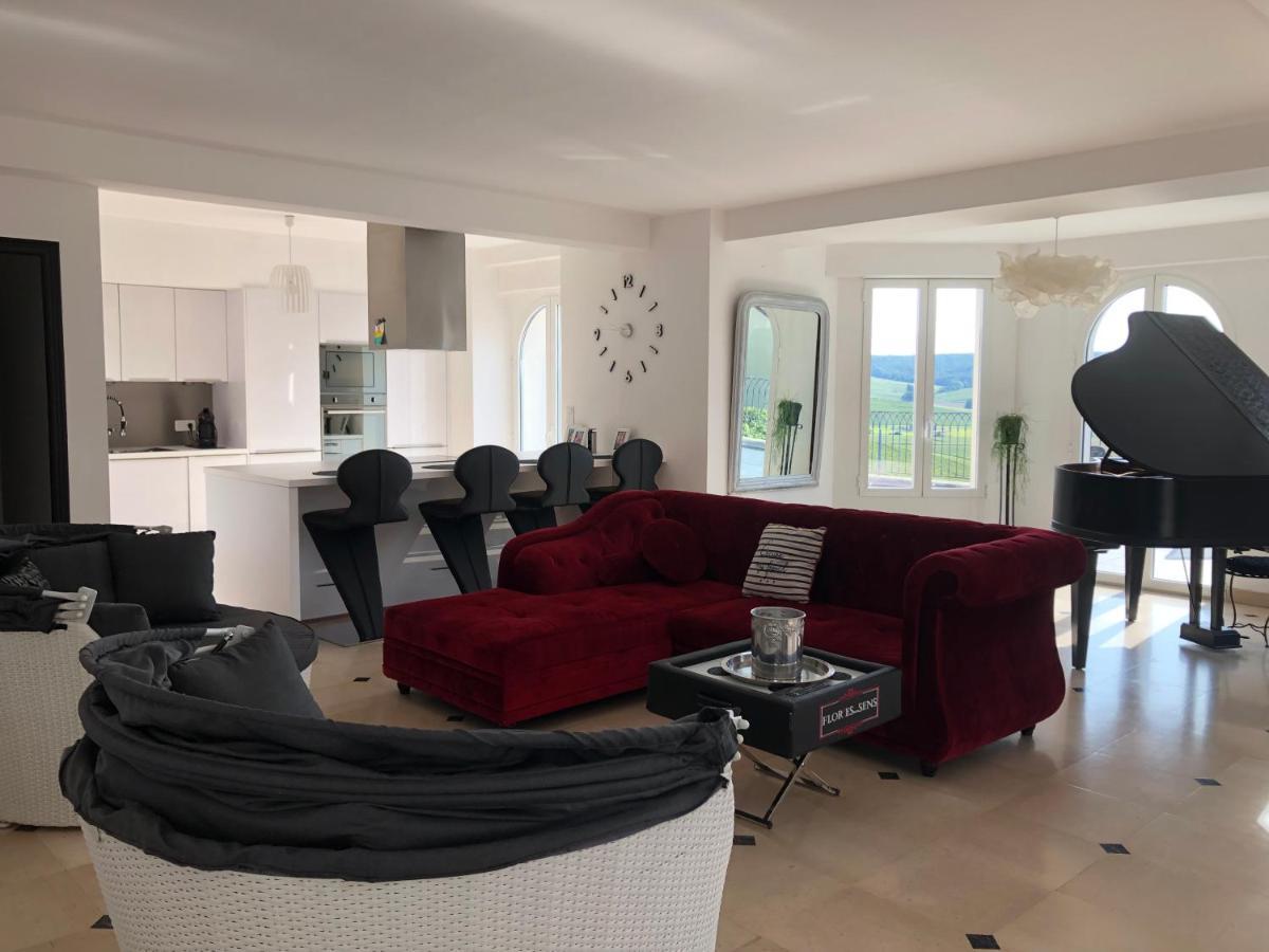 Floressens En Champagne Terrasse Privative Sur Le Vignoble Fleury-la-Riviere Exterior foto